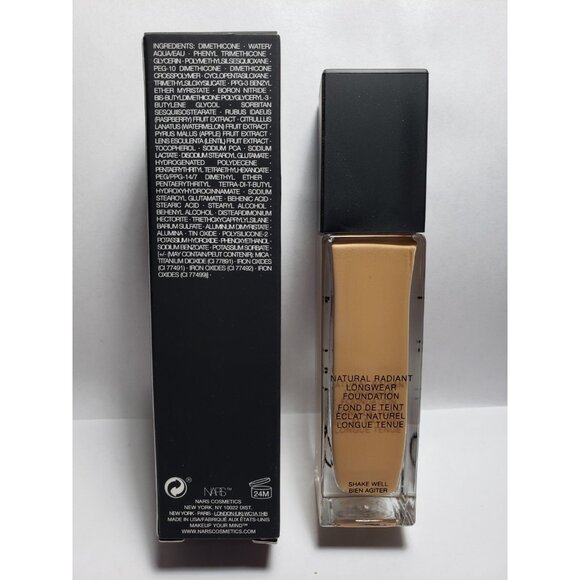 NARS Natural Radiant Longwear Foundation Medium 4 Barcelona 6615 Full Size NIB - Picture 4 of 6